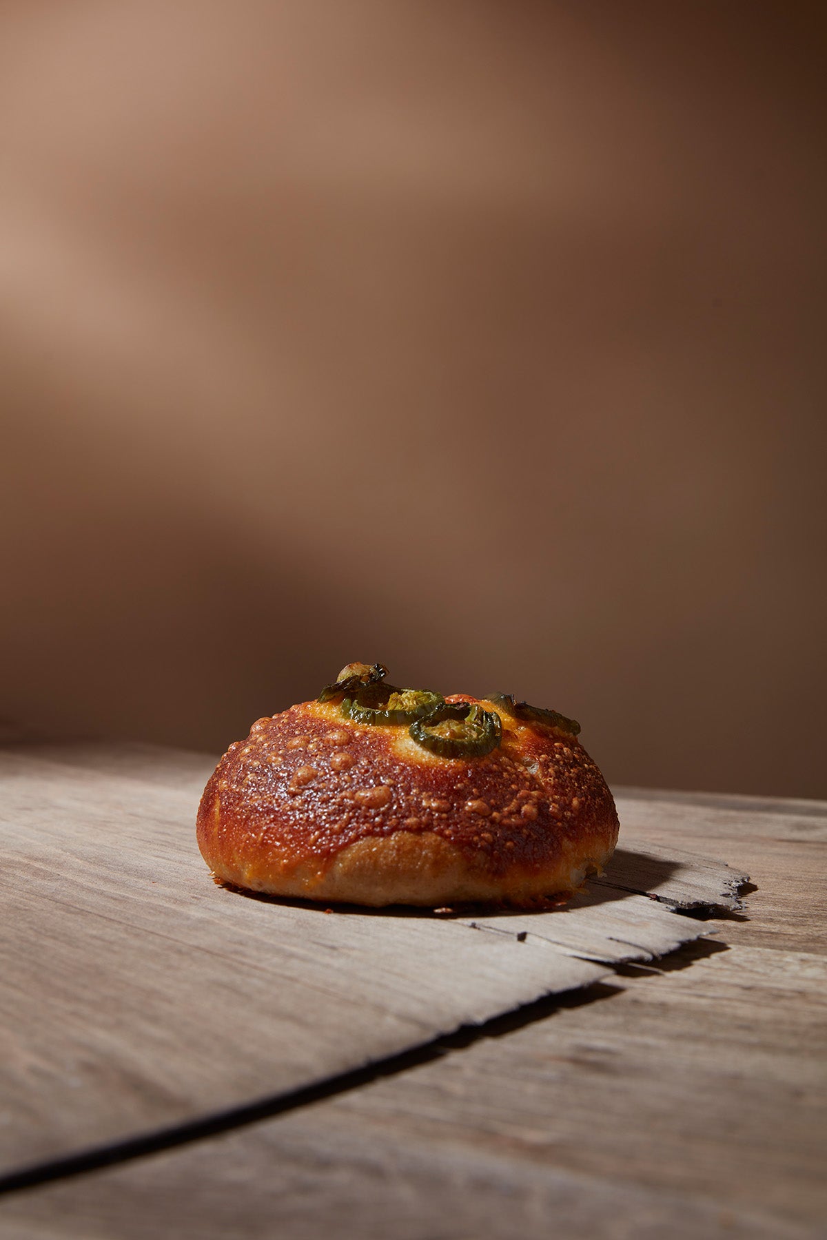 Jalapeño Cheddar Bagel