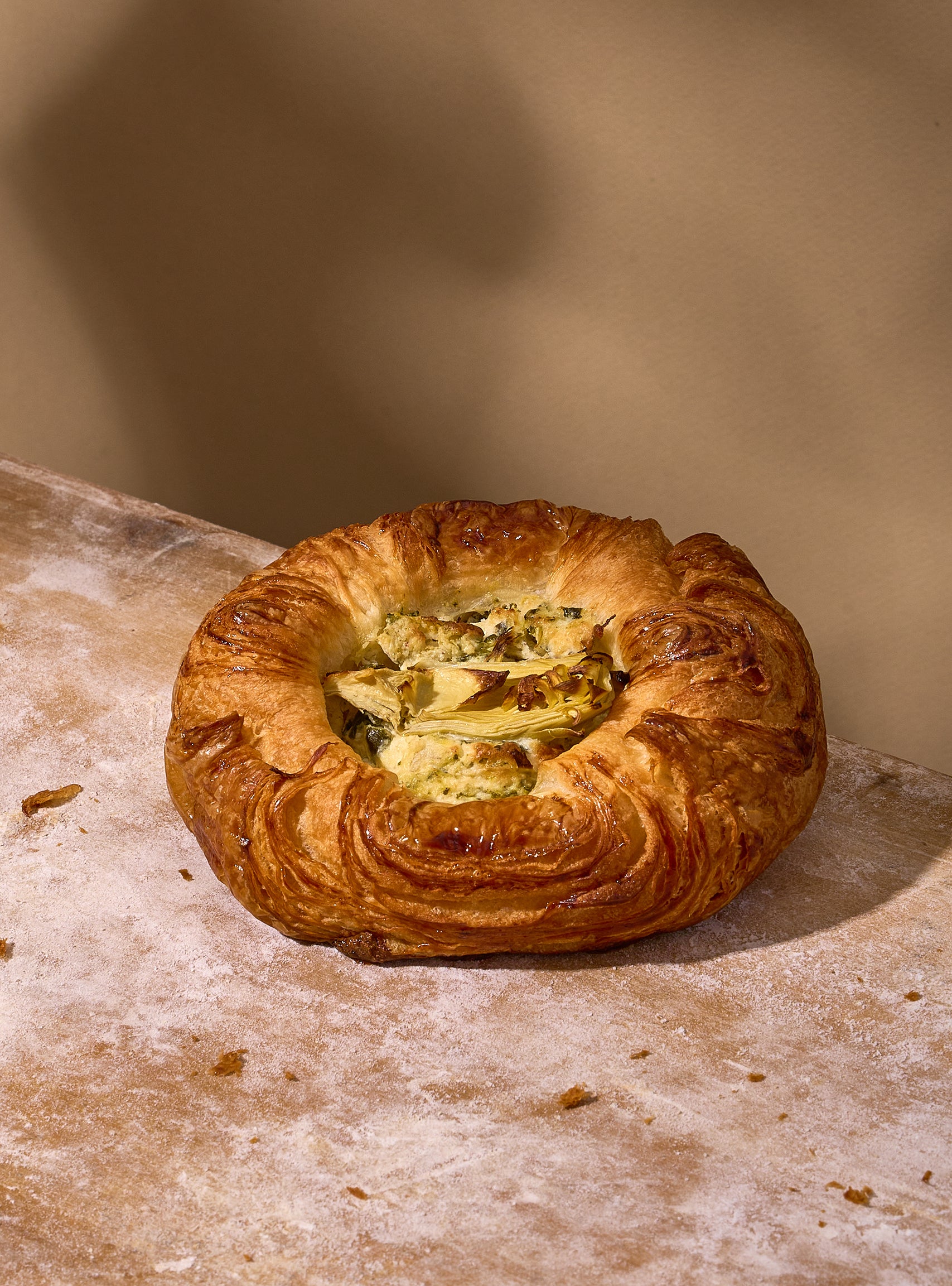 Baby Spinach and Artichoke Danish