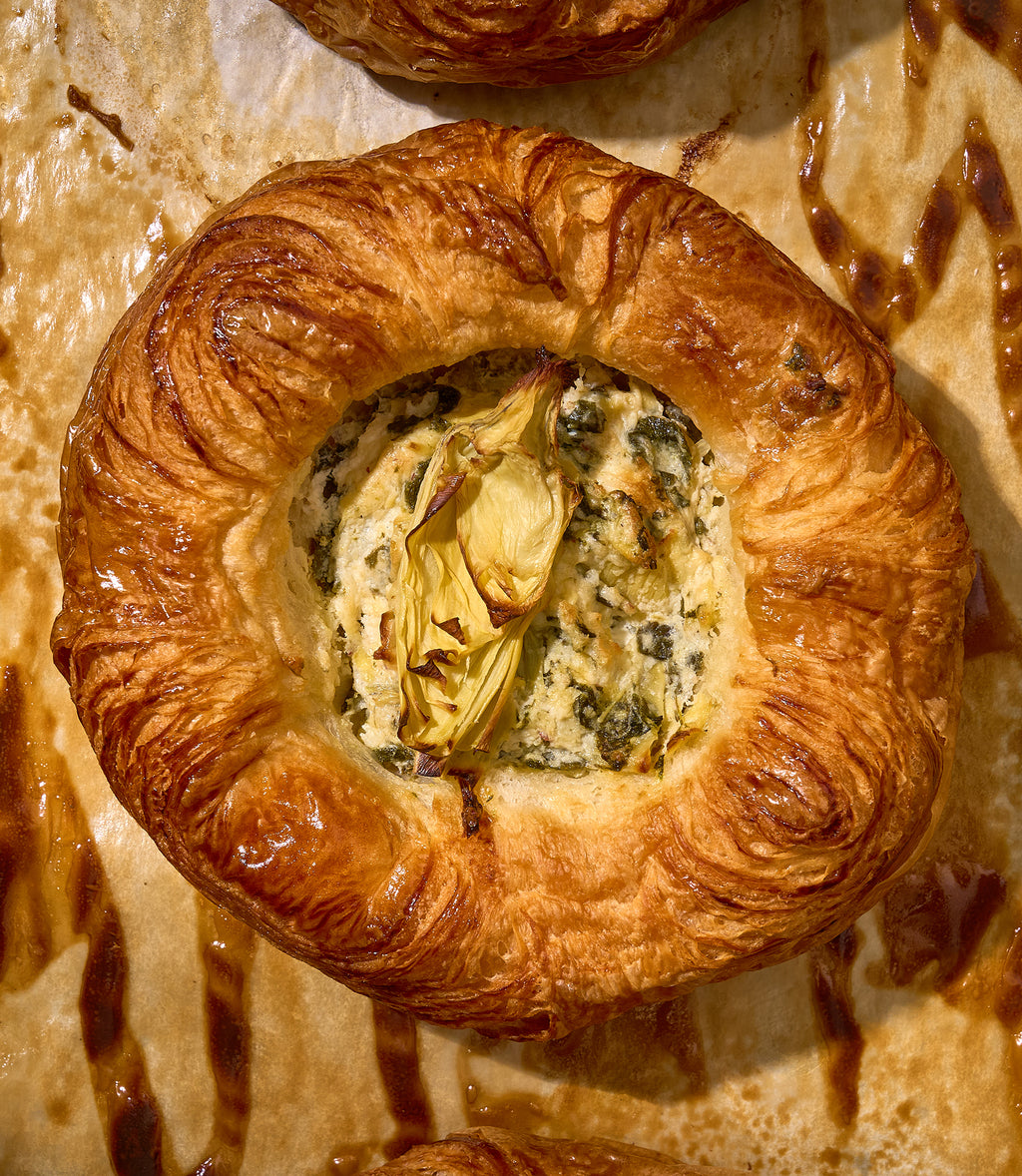 Baby Spinach and Artichoke Danish