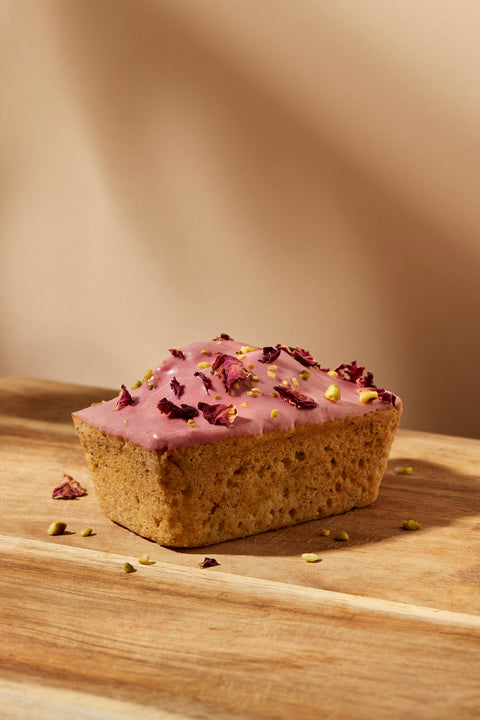 Mini Raspberry Pistachio Poundcake